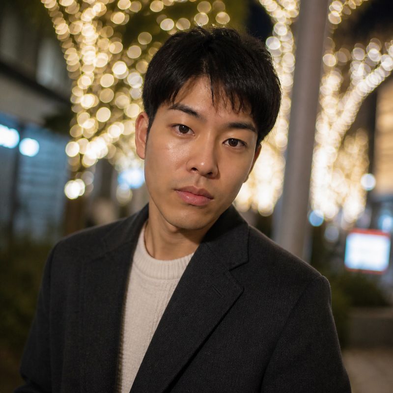 出力例: 夜のイルミネーション